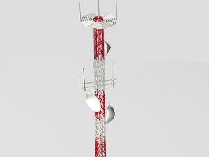 telecommunication tower a1 3D मॉडल