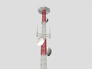 telecommunication tower a1 3D मॉडल