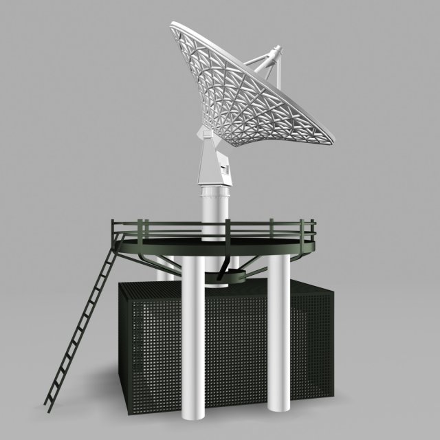 satellite dish 1 3Dモデル .c4d .max .obj .3ds .fbx .stl .blend 