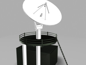 satellite dish 1 3Dモデル
