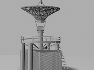 satellite dish 1 3Dモデル