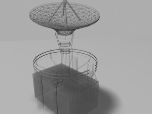 satellite dish 1 3Dモデル