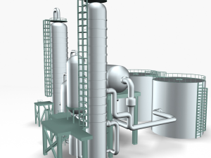 refinery 01 Model 3D