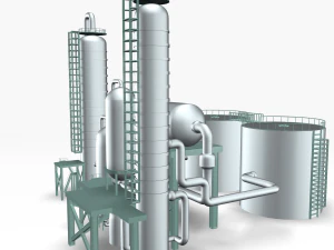 refinery 01 3D Model