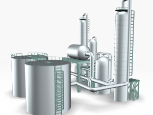 refinery 01 Model 3D