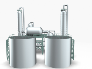 refinery 01 Model 3D