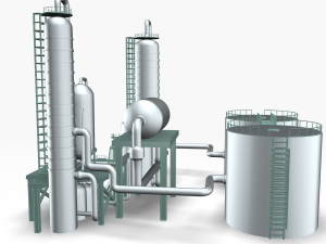refinery 01 Model 3D