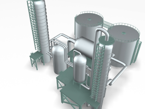 refinery 01 Model 3D