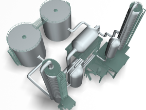 refinery 01 Model 3D