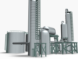 refinery 01 Model 3D