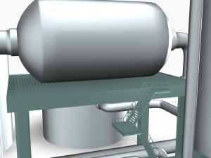 refinery 01 Model 3D