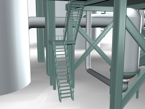 refinery 01 Model 3D