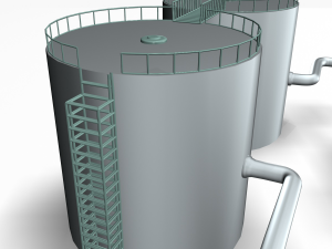 refinery 01 Model 3D
