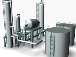 refinery 01 3D Model