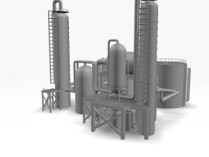 refinery 01 Model 3D