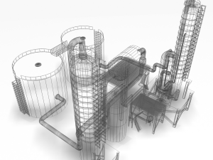 refinery 01 Model 3D