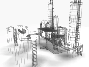 refinery 01 3D Model