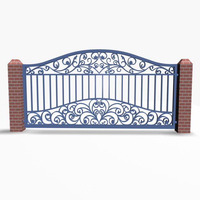 fence 12011 3D Model .c4d .max .obj .3ds .fbx .stl .blend 