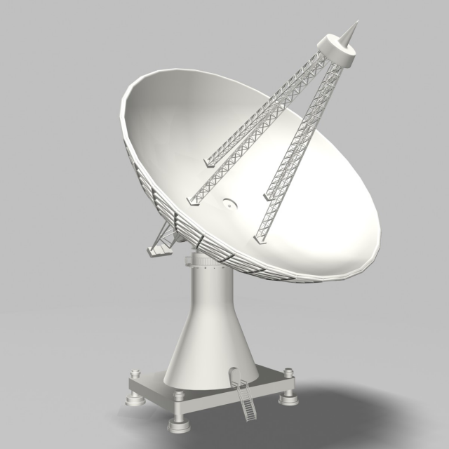 satellite dish vol1 3D Модель .c4d .max .obj .3ds .fbx .stl .blend 