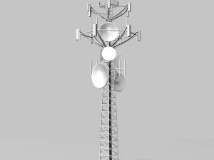 torre de telecomunica&ccedil;&otilde;es Modelo 3D