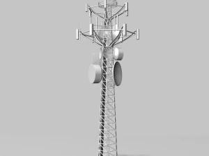 torre de telecomunica&ccedil;&otilde;es Modelo 3D