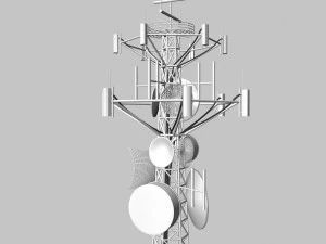 torre de telecomunica&ccedil;&otilde;es Modelo 3D