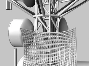 torre de telecomunica&ccedil;&otilde;es Modelo 3D
