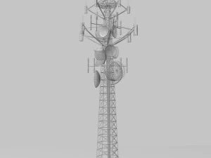 torre de telecomunica&ccedil;&otilde;es Modelo 3D