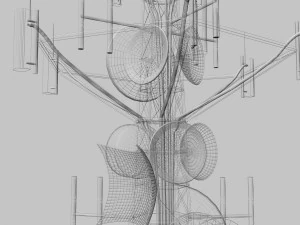 torre de telecomunica&ccedil;&otilde;es Modelo 3D
