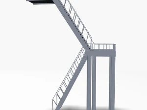 industrial stair 3D Model