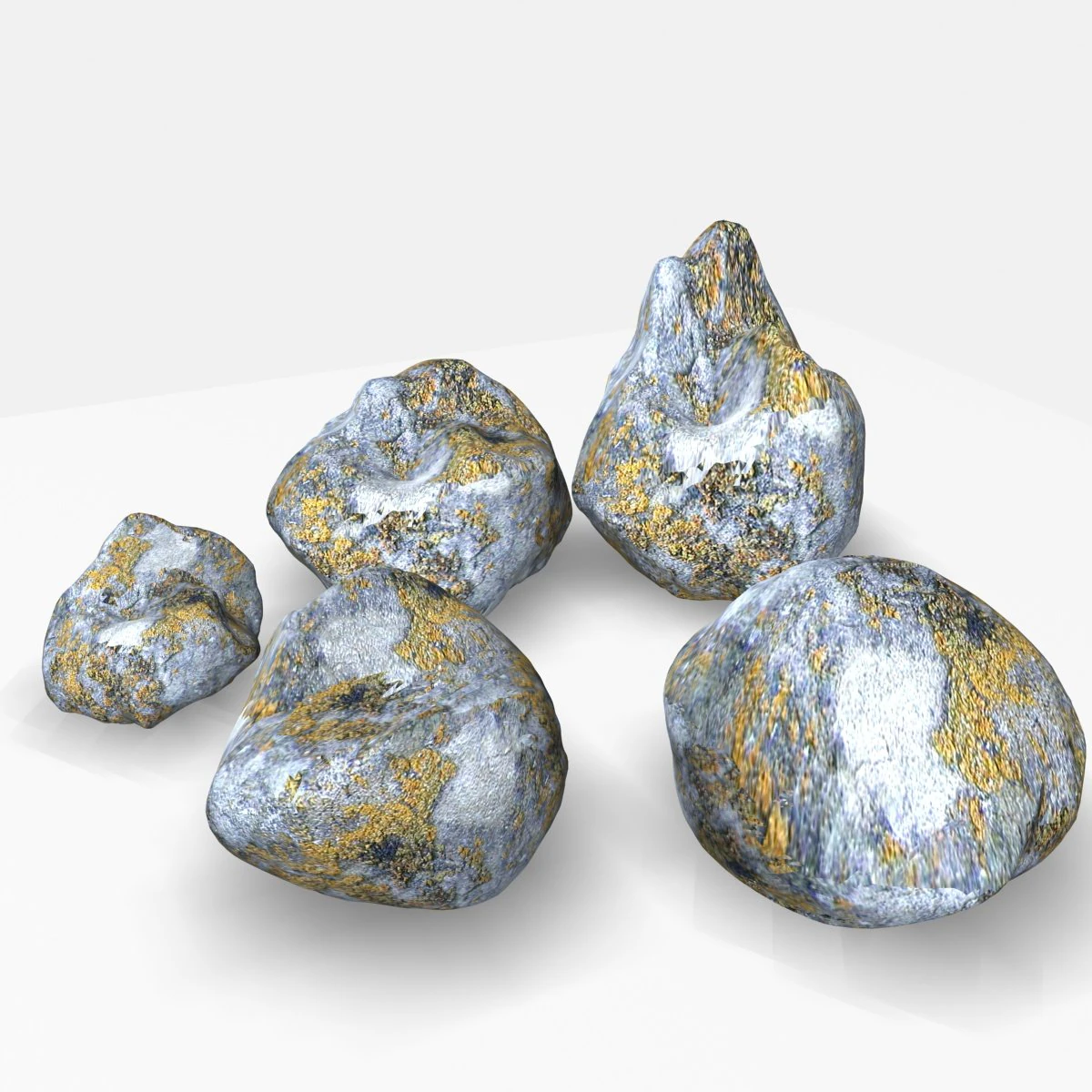 rock set 3D Model .c4d .max .obj .3ds .fbx .stl .blend