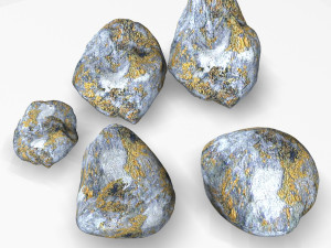 rock set Modello 3D