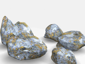 rock set Modello 3D