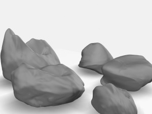 rock set Modello 3D