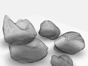 rock set Modello 3D