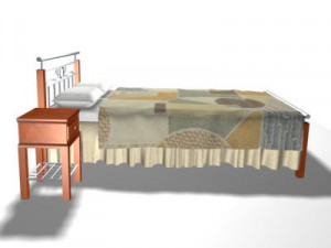 bed 3D Model