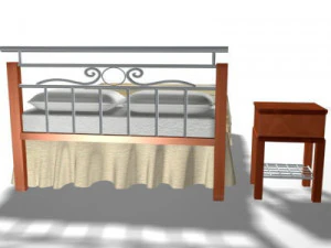 bed 3D Model