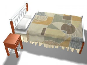 bed 3D Model