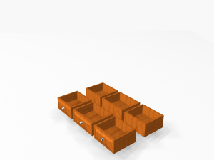 twin bed 3D Model