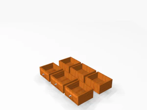 twin bed 3D Model