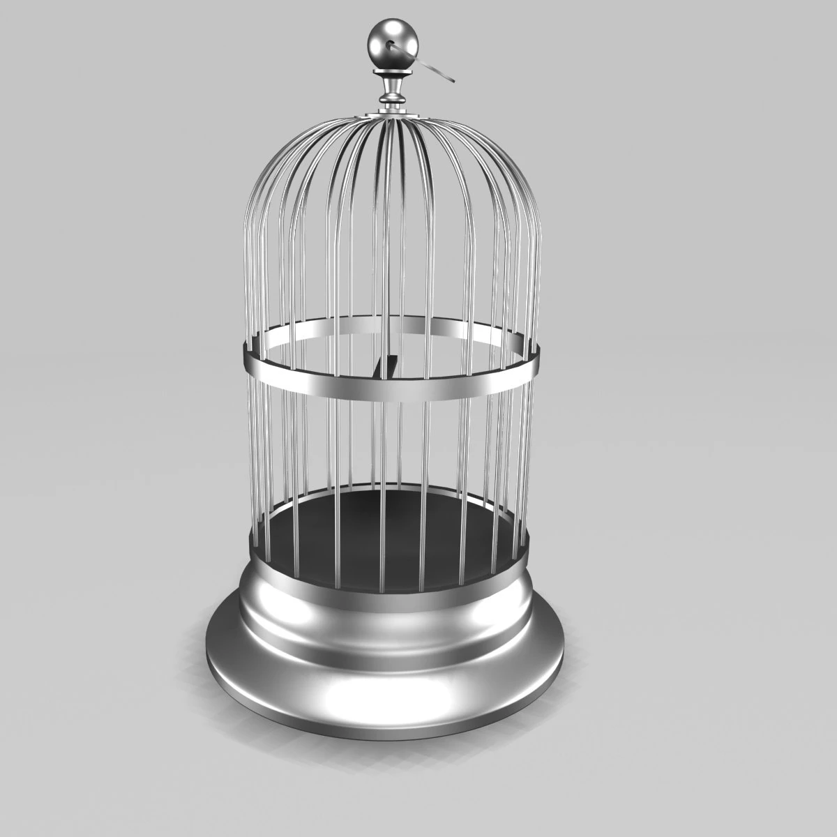 bird cage 3D Model .c4d .max .obj .3ds .fbx .stl .blend 
