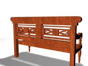 bench 02 3D Model