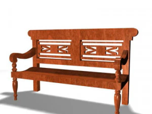 bench 02 3D Model