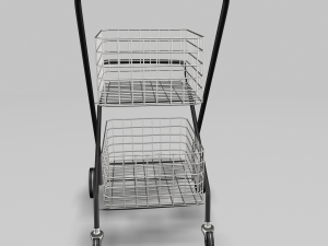 folding shopping trolley Model 3D
