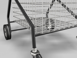 folding shopping trolley Model 3D