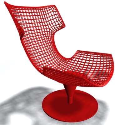 armchair 01 3D 모델 .c4d .max .obj .3ds .fbx .stl .blend 
