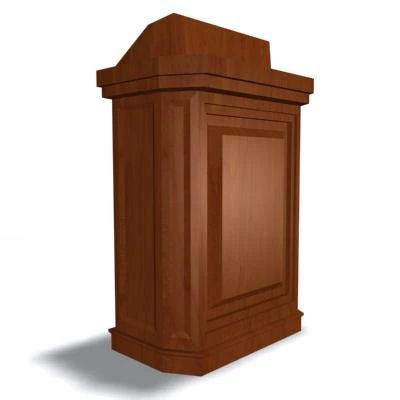 pulpit 01 3D Model .c4d .max .obj .3ds .fbx .stl .blend 