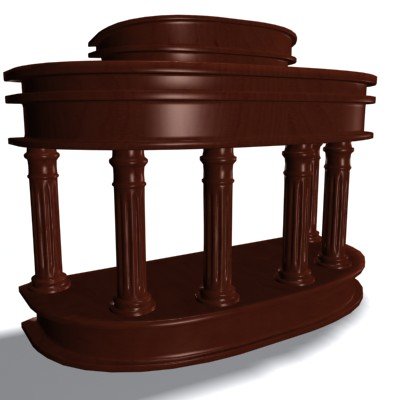 pulpit 03 3D Модель .c4d .max .obj .3ds .fbx .stl .blend 