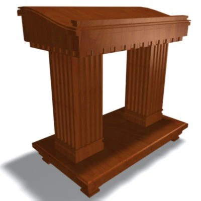 pulpit 04 3D Model .c4d .max .obj .3ds .fbx .stl .blend 