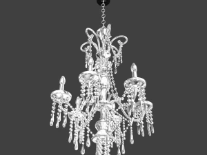 화려한 크리스탈 샹들리에 3D 모델